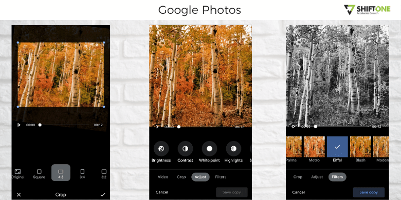 Google Photos video editing app Google Photos video editing app