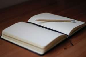 Pencil and notebook